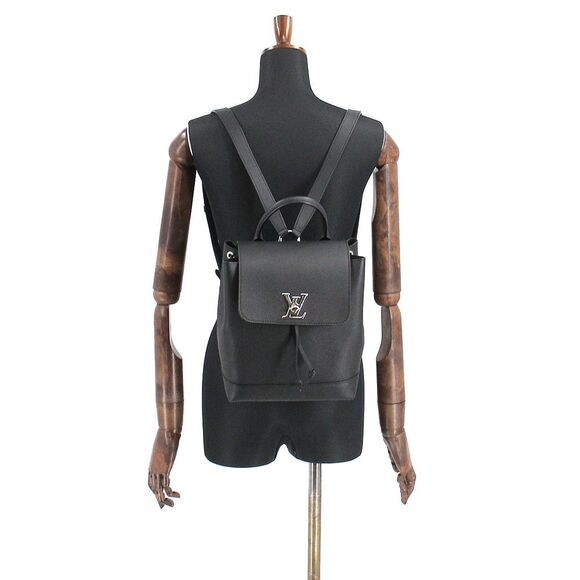 Louis Vuitton LockMe Backpack Rucksack Leather Noir - Picture 9 of 9